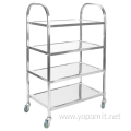 Stainless Steel Four Layer Hotpot Trolley